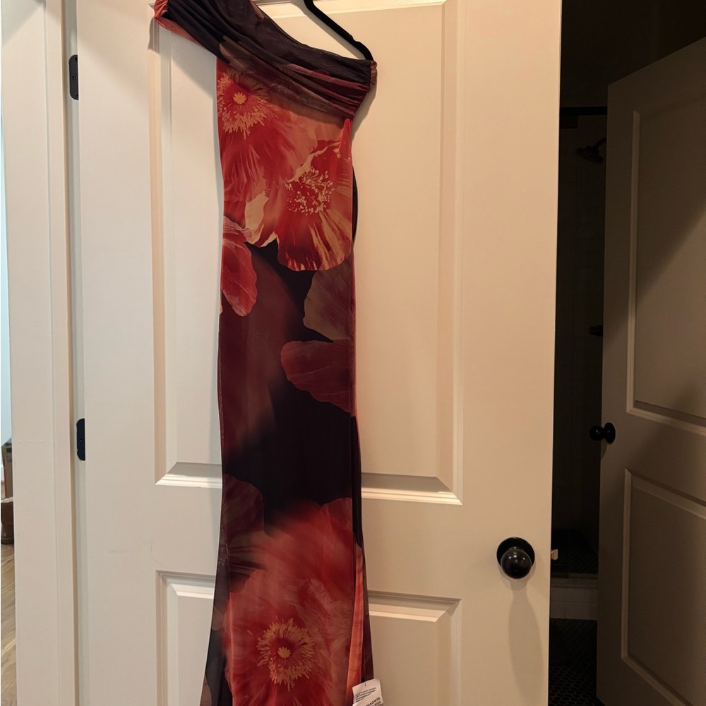 NWT ASOS Mesh Twist Floral Dress